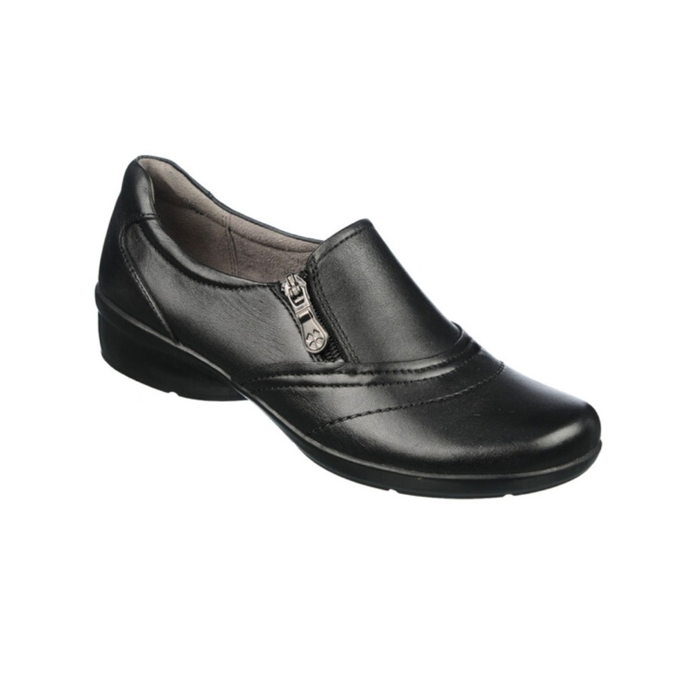 Naturalizer Clarissa Black Leather Flats - 10WW